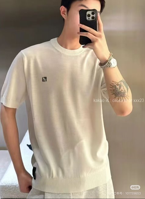 펜디 (2 color) 반팔 라운드 니트 레플리카 미러급 SA급 S급 고퀄리티 의류 [남성] 최상급 하이엔드 - best 4