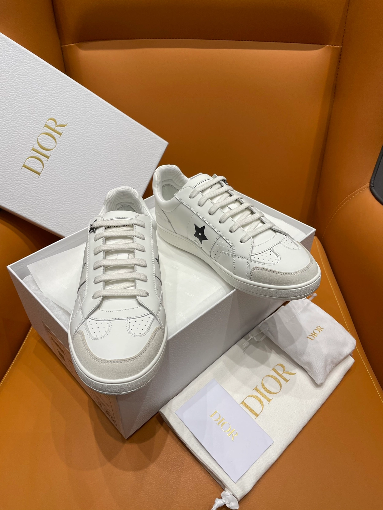디올 CD 검정 별 스니커즈 화이트 레플리카 미러급 SA급 S급 고퀄리티 신발  [여성] 최상급 하이엔드 - best 6