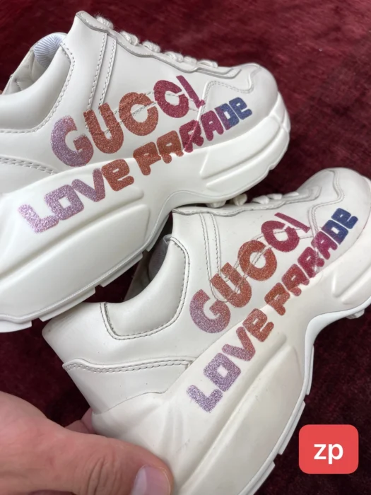 구찌 모노그램 하트 핑크 그러데이션 라이톤 레플리카 미러급 SA급 S급 고퀄리티 신발 스니커즈 [여성] - best 14