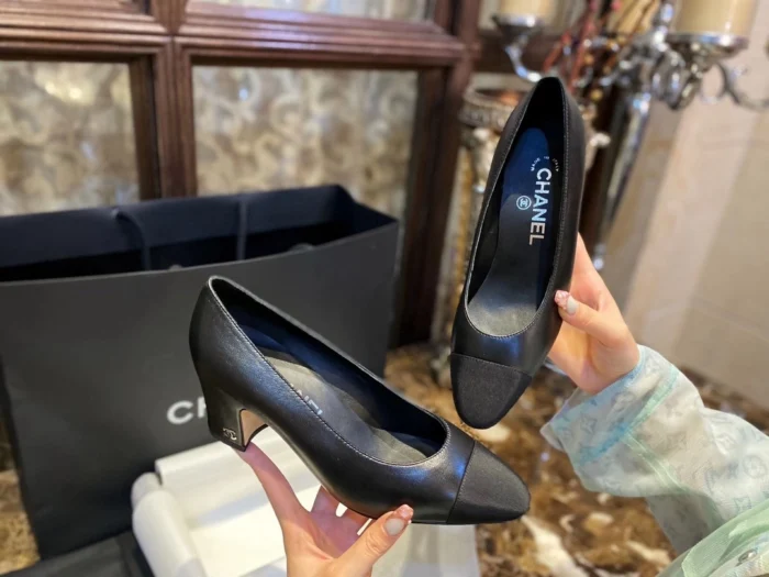 샤넬 CC로고 더블캡토 청키 펌프스 힐 올검 레플리카 미러급 SA급 S급 고퀄리티 신발 구두 [여성] 최상급 하이엔드 - thebest 7