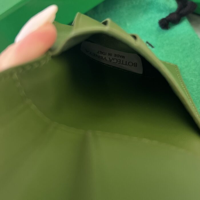 보테가베네타 인트레치아토 단색 반지갑 그린 649603 레플리카 미러급 SA급 S급 고퀄리티 최상급 하이엔드 지갑 [남성여성공용] - best 8