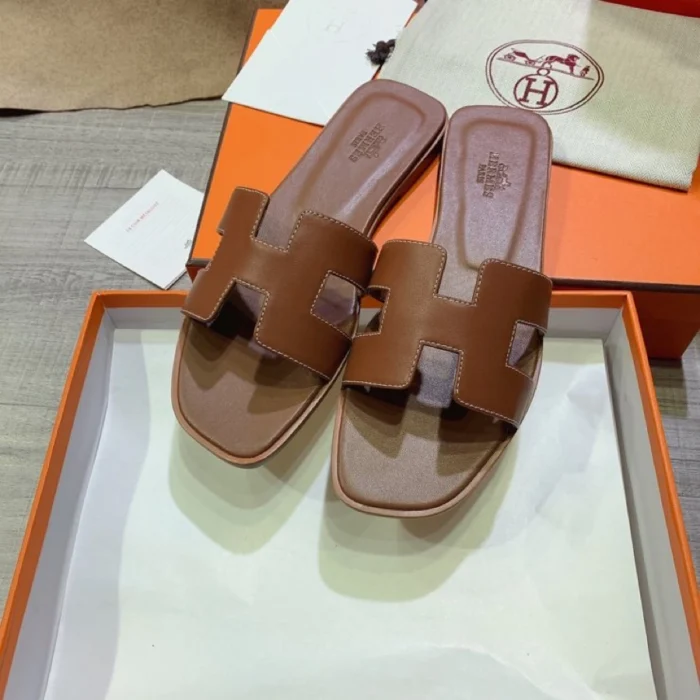 에르메스 슬리퍼 다크 브라운 레플리카 미러급 SA급 S급 고퀄리티 신발  [여성] - best 7