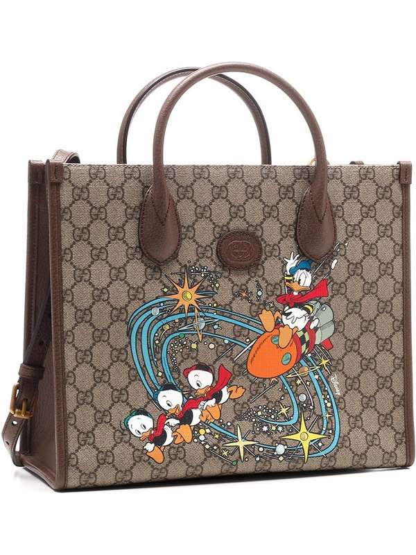구찌 레플리카  디즈니 도널드덕 프린팅 토트백 5