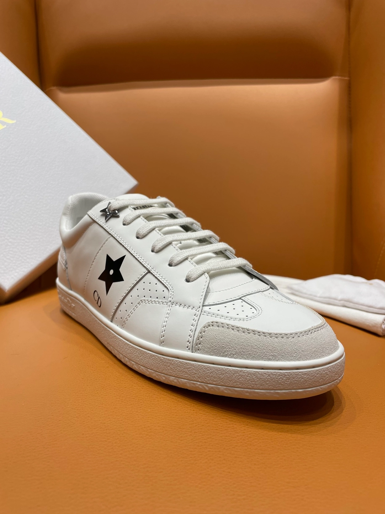 디올 CD 검정 별 스니커즈 화이트 레플리카 미러급 SA급 S급 고퀄리티 신발  [여성] 최상급 하이엔드 - best 9