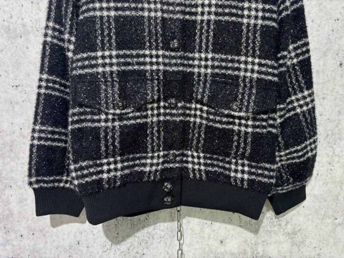 샤넬 체크 카라넥 자켓 블랙 레플리카 미러급 SA급 S급 고퀄리티 하이엔드 최상급 의류 [남성여성공용] - thebest 7