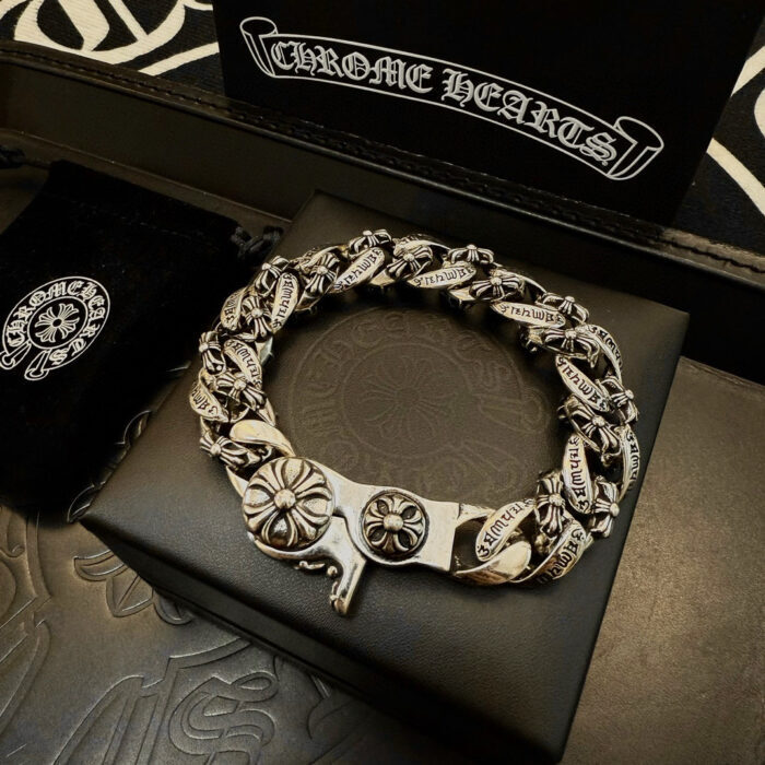 크롬하츠 빈티지 모노그램 각인 체인 팔찌 레플리카 미러급 SA급 S급 고퀄리티 최상급 하이엔드 악세사리 [남성여성공용] - best 7