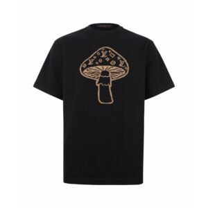 루이비통 인타르시아 크루넥 1AJBUX 버섯 자카드 니트 반팔티 블랙 레플리카 미러급 SA급 S급 고퀄리티 하이엔드 최상급 의류 [남성여성공용]