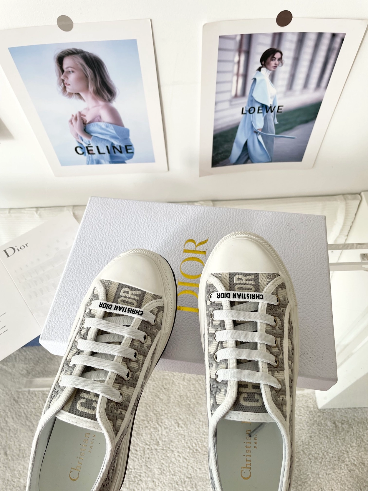 디올 오블리크 자수 로우탑 스니커즈 3칼라 레플리카 미러급 SA급 S급 고퀄리티 신발  [여성] - best 2