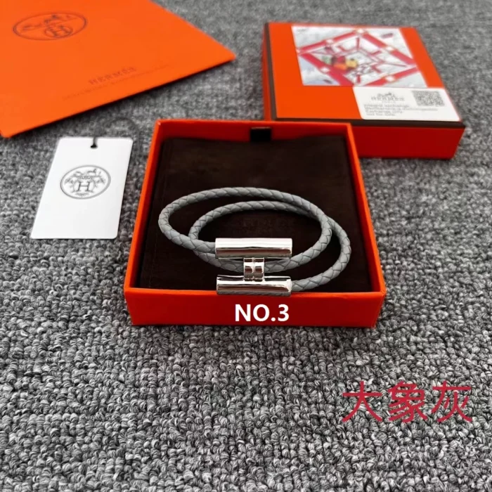 에르메스 은색 H 편직 팔찌 (10COLOR) 레플리카 미러급 SA급 S급 고퀄리티  [남성여성공용] - best 4