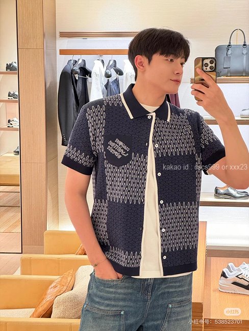 루이비통 반팔 카라 니트 집업 레플리카 미러급 SA급 S급 고퀄리티 의류 [남성여성공용] 최상급 하이엔드 - best 2