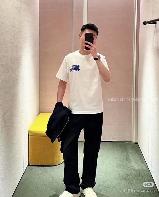 버버리 반팔 라운드 티셔츠 레플리카 미러급 SA급 S급 고퀄리티 의류 [남성여성공용] - best 4