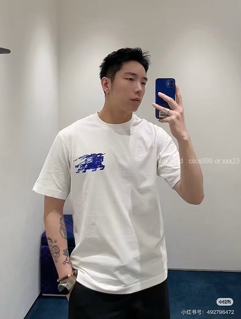 버버리 반팔 라운드 티셔츠 레플리카 미러급 SA급 S급 고퀄리티 의류 [남성여성공용] - best 5