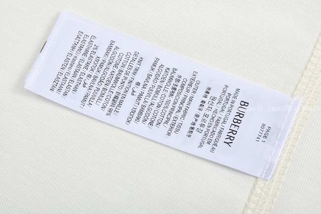 버버리 반팔 라운드 티셔츠 레플리카 미러급 SA급 S급 고퀄리티 의류 [남성여성공용] - best 14