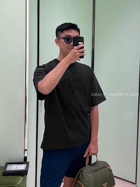 프라다 반팔 라운드 티셔츠 레플리카 미러급 SA급 S급 고퀄리티 의류 [남성여성공용] 최상급 하이엔드 - best 5