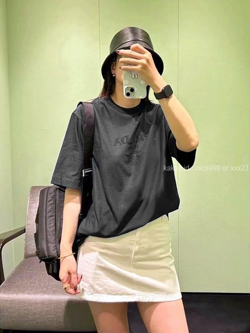 프라다 반팔 라운드 티셔츠 레플리카 미러급 SA급 S급 고퀄리티 의류 [남성여성공용] 최상급 하이엔드 - best 6