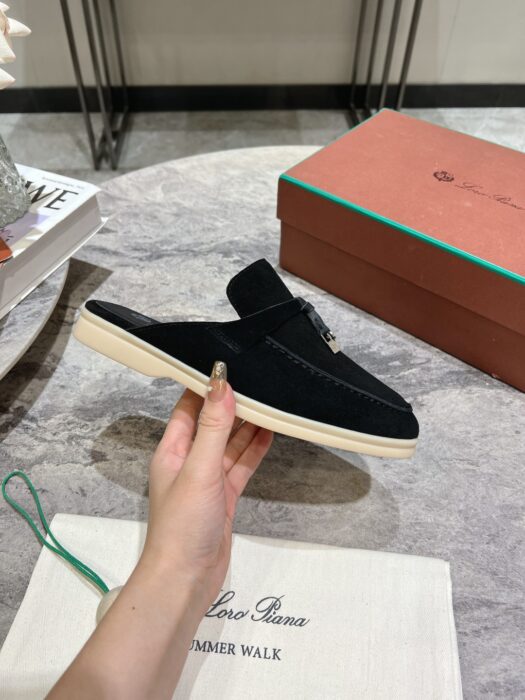 로로피아나 뮬 블로퍼 블랙 레플리카 미러급 SA급 S급 고퀄리티 최상급 하이엔드 신발 [남성여성공용] - thebest 7