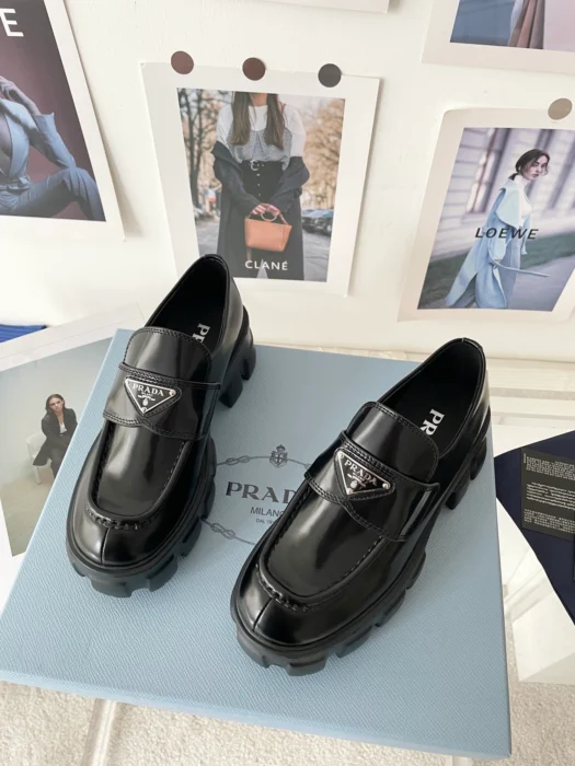 프라다 레더 통굽 구두 로퍼 5.5cm 레플리카 미러급 SA급 S급 고퀄리티 신발 구두 [여성] - best 최상급 하이엔드 5