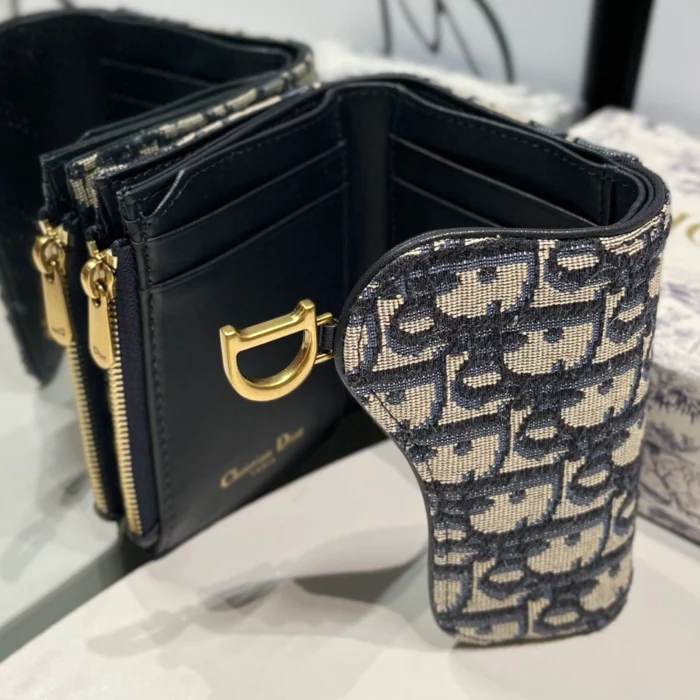 디올 새들 로투스 지갑 블루 레플리카 미러급 SA급 S급 고퀄리티 월렛 [여성] 8