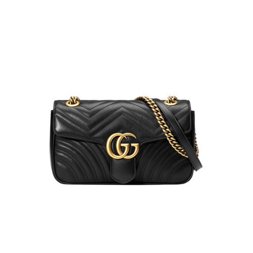 구찌 레플리카 마몬트 마틀라세 백 화이트,블랙 & 미니,스몰,미디움 443497