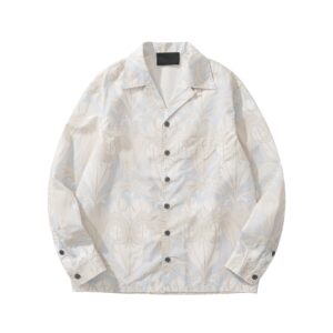 프라다 타임캡슐 프린티드 화훼 코튼 긴팔 셔츠 베이지 레플리카 미러급 SA급 S급 고퀄리티 하이엔드 최상급 의류 [남성여성공용]