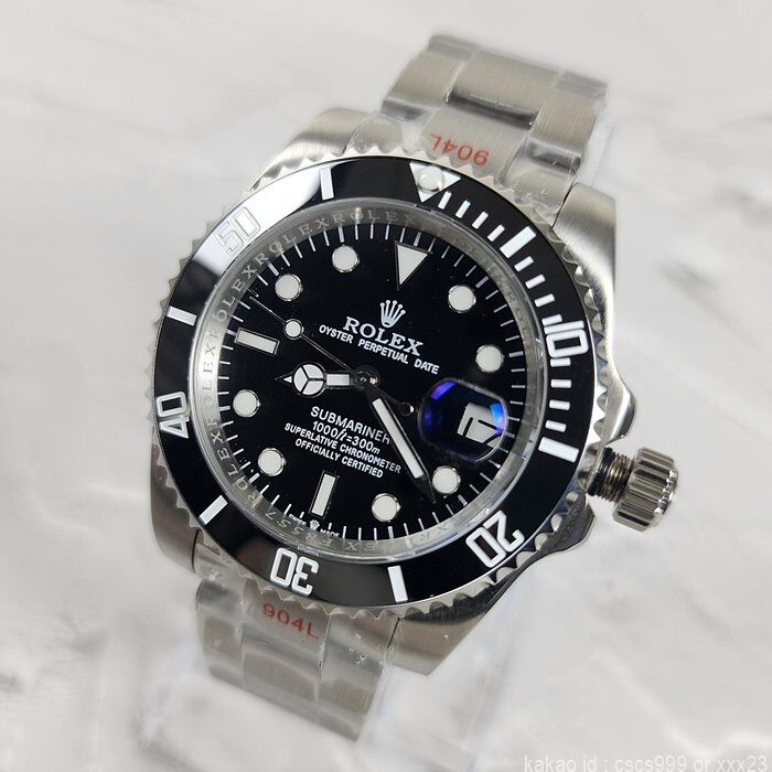 로렉스-서브마리너-블랙다이얼-41mm-글라인드락-버전-시계-레플리카-명품 레플리카 미러 SA급 로렉스 서브마리너 블랙다이얼 41mm 글라인드락 버전 시계 레플리카 미러급 SA급 S급 고퀄리티 롤렉스 워치 - best 7