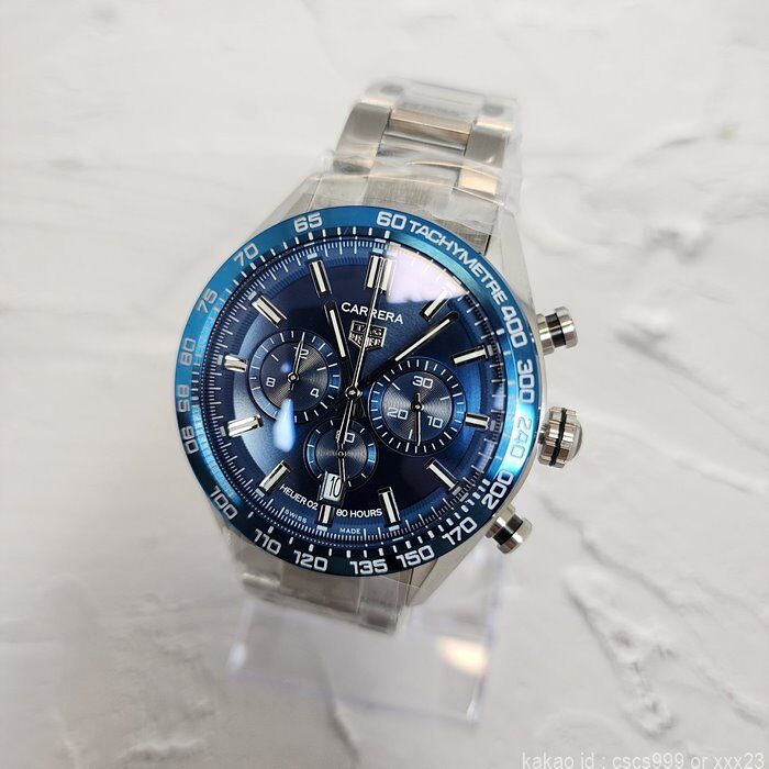 태그호이어 까레라 칼리브 02 스포츠 블루다이얼 시계 레플리카 미러급 SA급 S급 고퀄리티 워치 최상급 하이엔드 - best 6