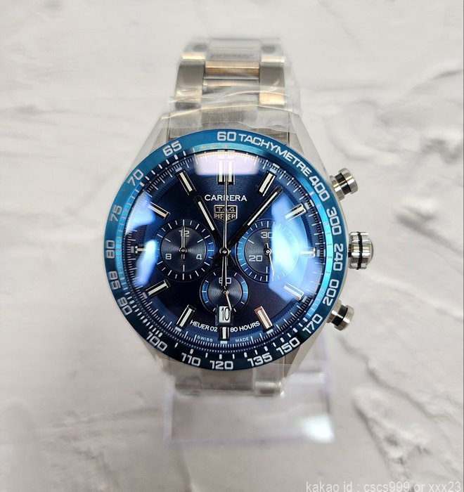 태그호이어 까레라 칼리브 02 스포츠 블루다이얼 시계 레플리카 미러급 SA급 S급 고퀄리티 워치 최상급 하이엔드 - best 8