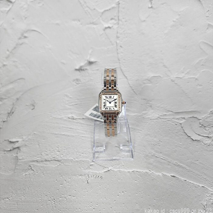 까르띠에 팬더 드 까르띠에 워치 로즈골드 콤비 다이아 시계 레플리카 미러급 SA급 S급 고퀄리티 워치 [여성]-best 12