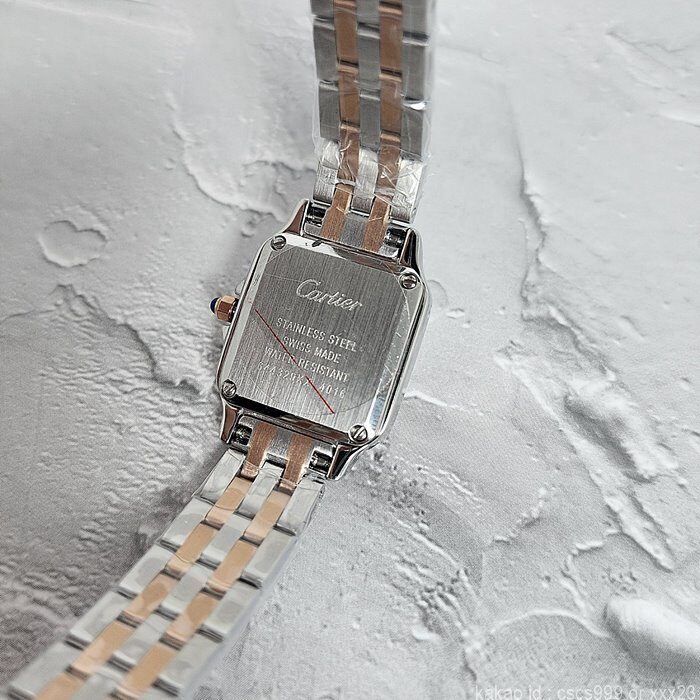 까르띠에 팬더 드 까르띠에 워치 로즈골드 콤비 다이아 시계 레플리카 미러급 SA급 S급 고퀄리티 워치 [여성]-best 15