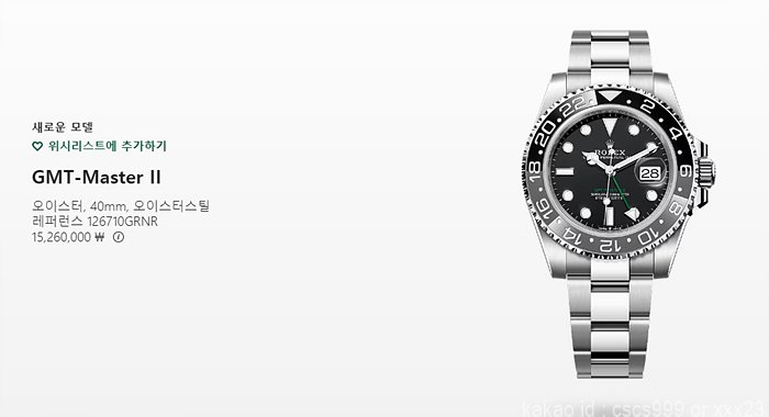 로렉스 GMT-마스터 2 블랙&그레이 시계 레플리카 미러급 SA급 S급 고퀄리티 롤렉스 워치 - best 21