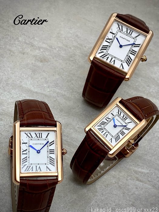 까르띠에 탱크솔로 핑크골드 시계 레플리카 미러급 SA급 S급 고퀄리티 워치 - best 3
