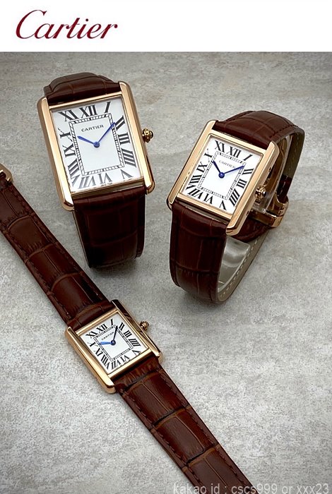 까르띠에 탱크솔로 핑크골드 시계 레플리카 미러급 SA급 S급 고퀄리티 워치 - best 9