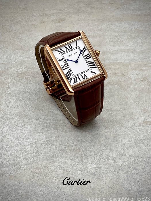 까르띠에 탱크솔로 핑크골드 시계 레플리카 미러급 SA급 S급 고퀄리티 워치 - best 11