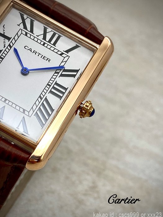 까르띠에 탱크솔로 핑크골드 시계 레플리카 미러급 SA급 S급 고퀄리티 워치 - best 12