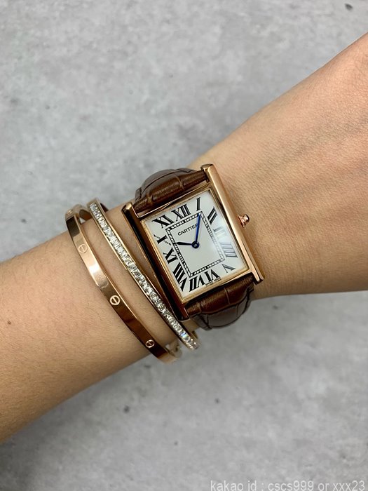 까르띠에 탱크솔로 핑크골드 시계 레플리카 미러급 SA급 S급 고퀄리티 워치 - best 20