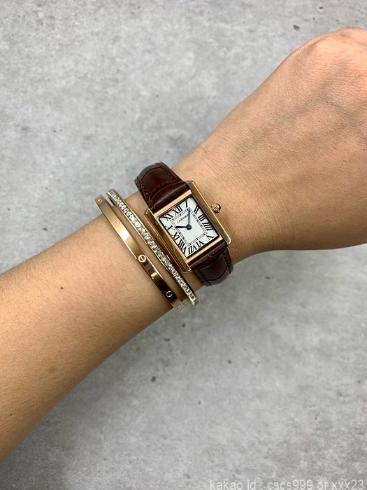 까르띠에 탱크솔로 핑크골드 시계 레플리카 미러급 SA급 S급 고퀄리티 워치 - best 21