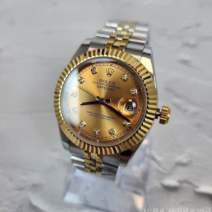 로렉스 데이저스트 골드 다이아콤비 41mm 시계 레플리카 미러급 SA급 S급 고퀄리티 롤렉스 워치 - best 4