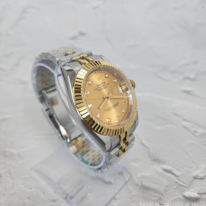 로렉스 데이저스트 골드 다이아콤비 41mm 시계 레플리카 미러급 SA급 S급 고퀄리티 롤렉스 워치 - best 6