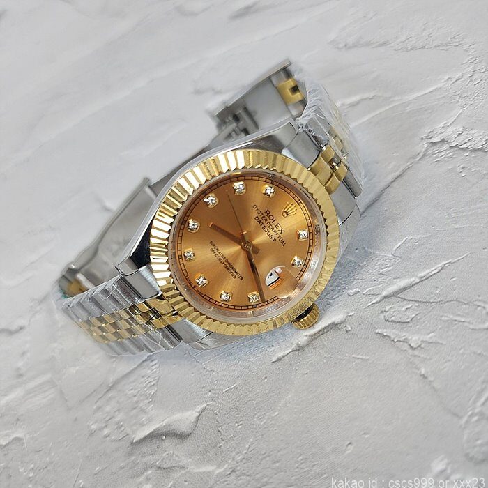 로렉스 데이저스트 골드 다이아콤비 41mm 시계 레플리카 미러급 SA급 S급 고퀄리티 롤렉스 워치 - best 11