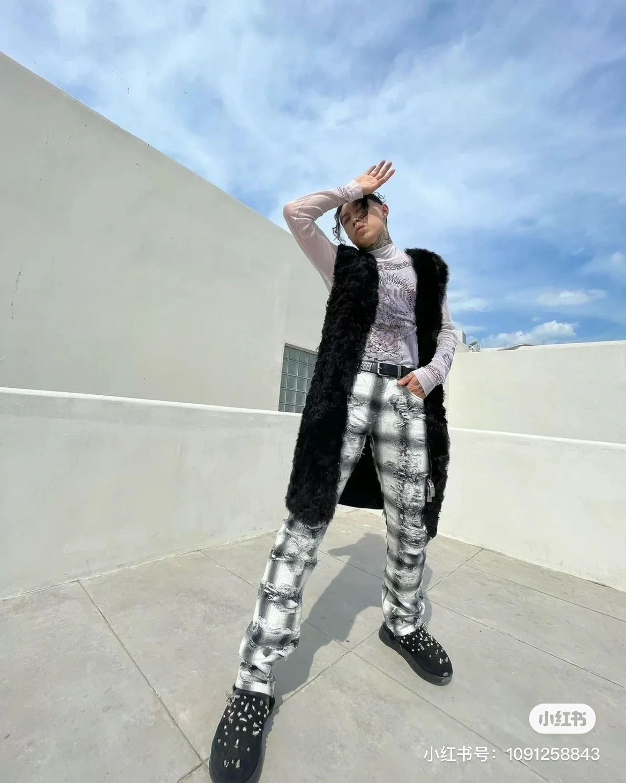 vg-지방시-레플리카-체크무늬-디스트럭션-팬츠-명품 레플리카 미러 SA급 (VG) 지방시 레플리카 체크무늬 디스트럭션 팬츠 2