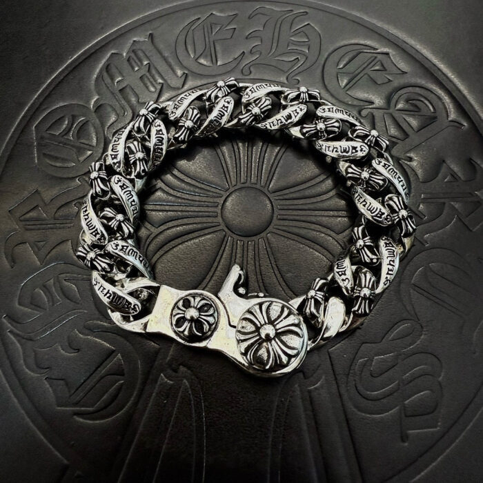 크롬하츠 빈티지 모노그램 각인 체인 팔찌 레플리카 미러급 SA급 S급 고퀄리티 최상급 하이엔드 악세사리 [남성여성공용] - best 2