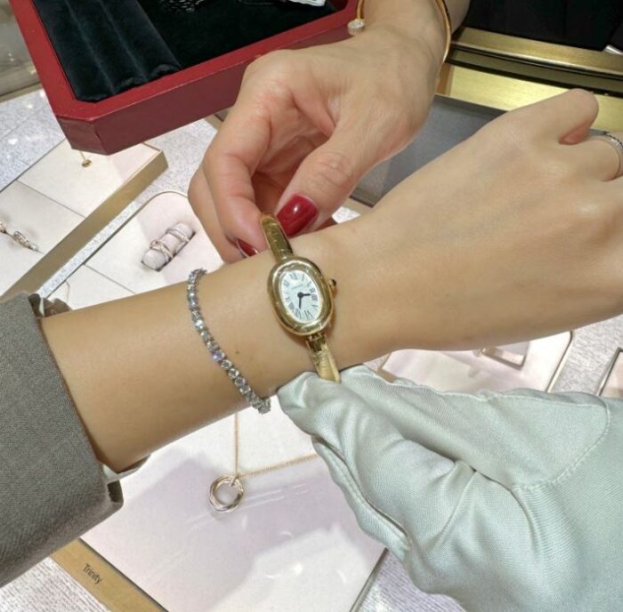 까르띠에 베누아 (2 color) 10밀스 24k 도금 미니, 스몰 시계 레플리카 미러급 SA급 S급 고퀄리티 최상급 하이엔드 셀럽 워치 [여성] 6