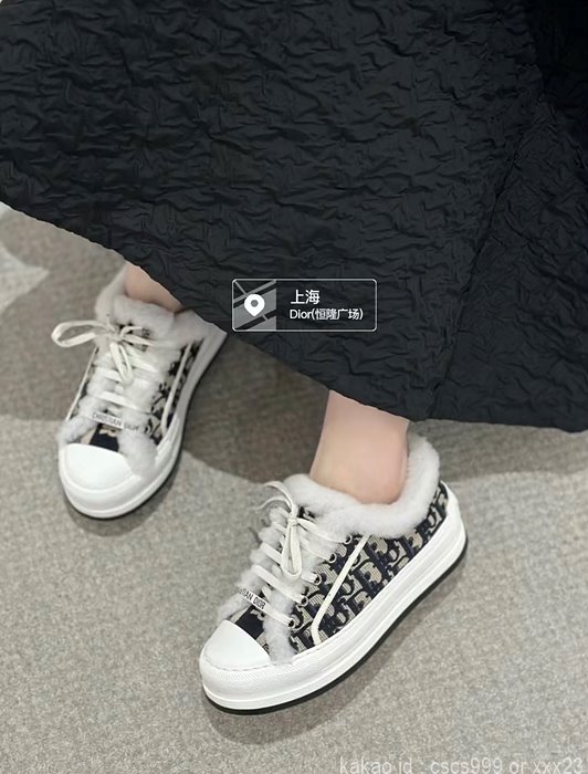 디올 양털 스니커즈 (2 color) 레플리카 미러급 SA급 S급 고퀄리티 신발 [여성] 3