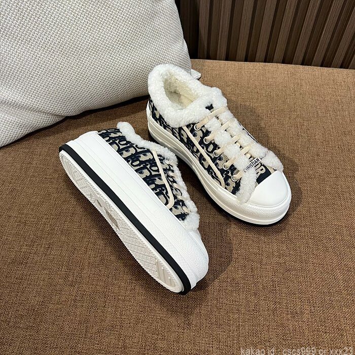 디올 양털 스니커즈 (2 color) 레플리카 미러급 SA급 S급 고퀄리티 신발 [여성] 6