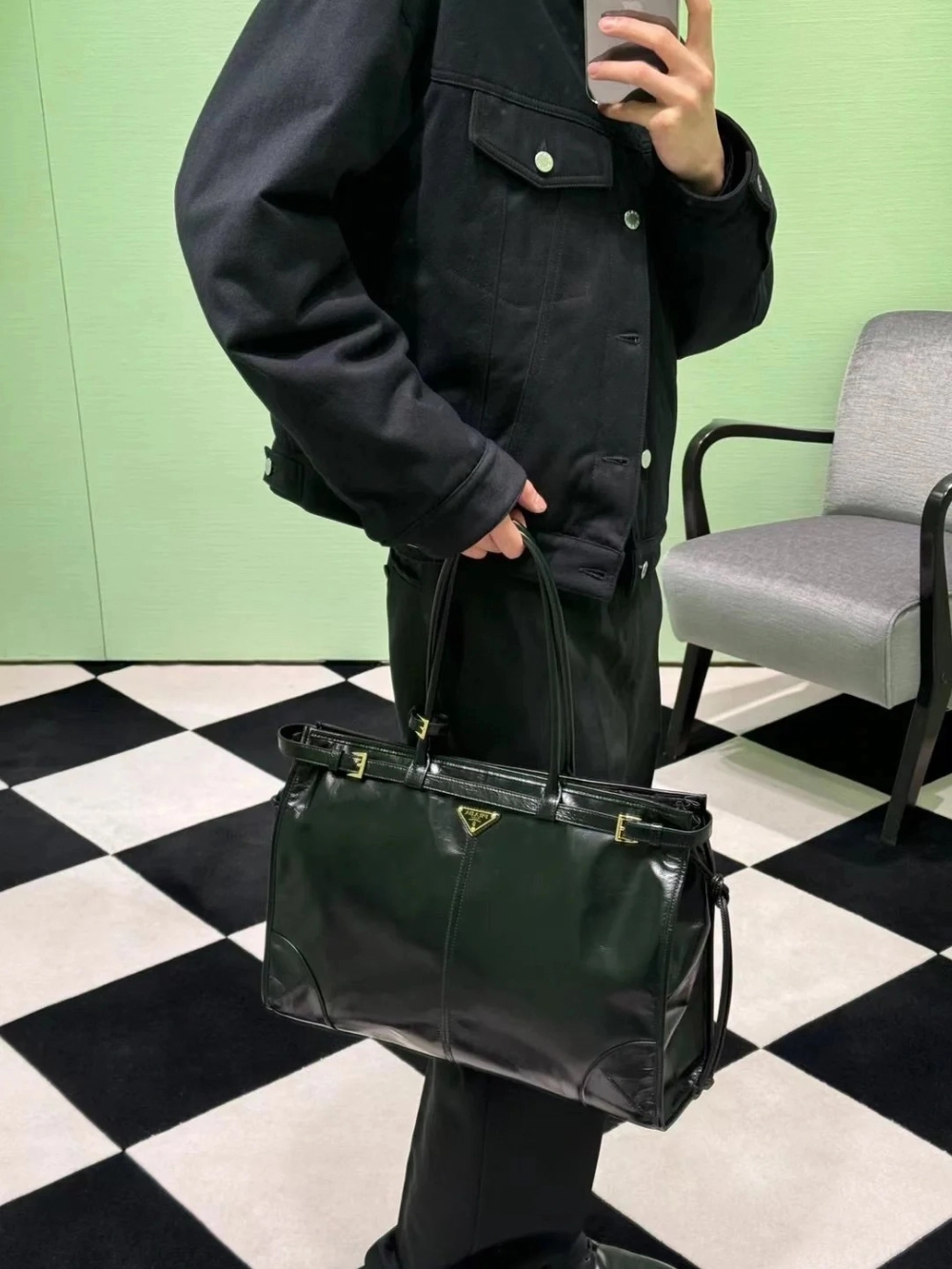 프라다 라지 가죽 핸드백 레플리카 미러급 SA급 S급 고퀄리티 가방 크로스백 토트백 best  [남성여성공용] 8