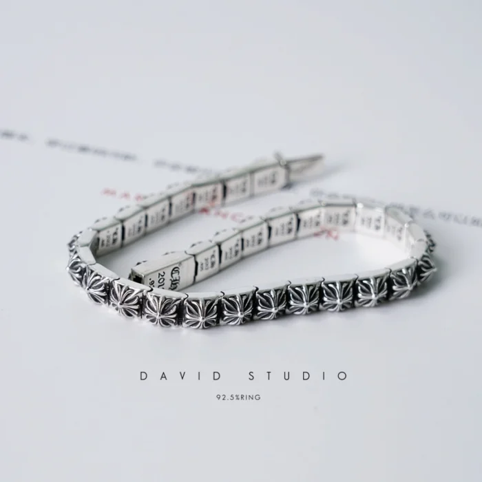 크롬하츠 제로 피라미드 스터드 팔찌 레플리카 미러급 SA급 S급 고퀄리티 [남성여성공용] 최상급 하이엔드 - best 6