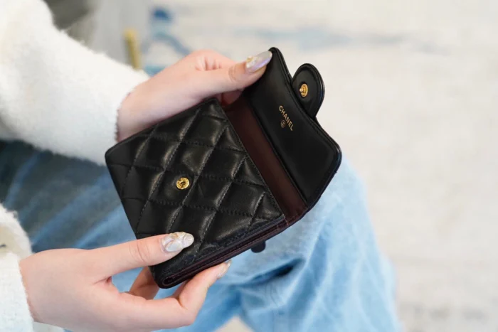 샤넬 클래식 램스킨 스몰 플랩 지갑 골드 레플리카 미러급 SA급 S급 고퀄리티 월렛 [여성] - best 11