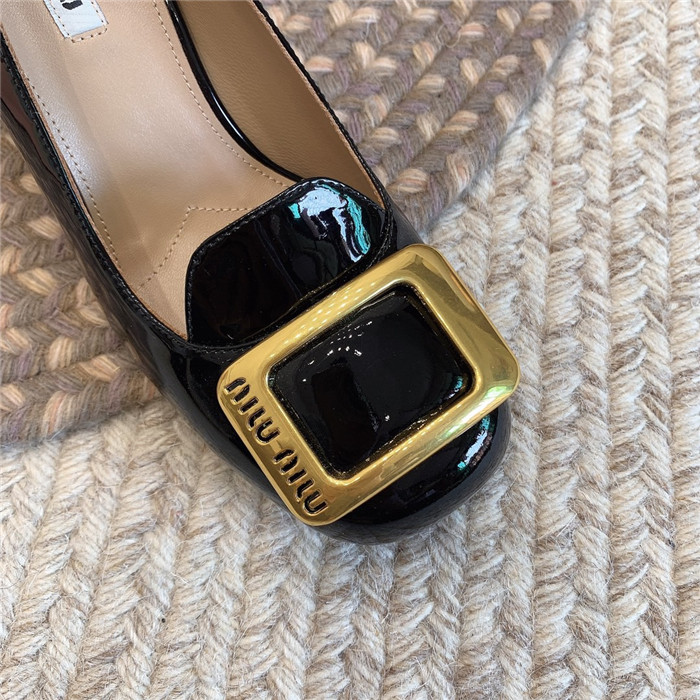 미우미우 레플리카 페이던트 레더 펌프스 구두 (굽7.5CM) M32010 6