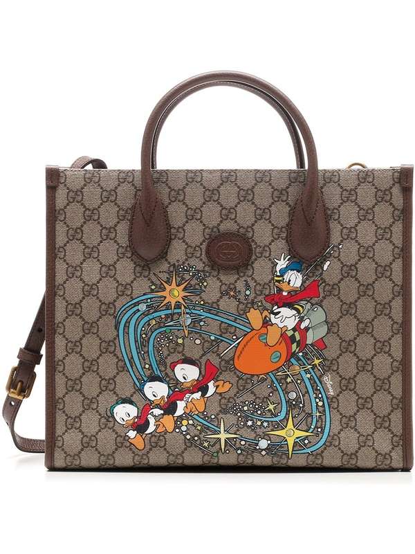 구찌 레플리카  디즈니 도널드덕 프린팅 토트백 2