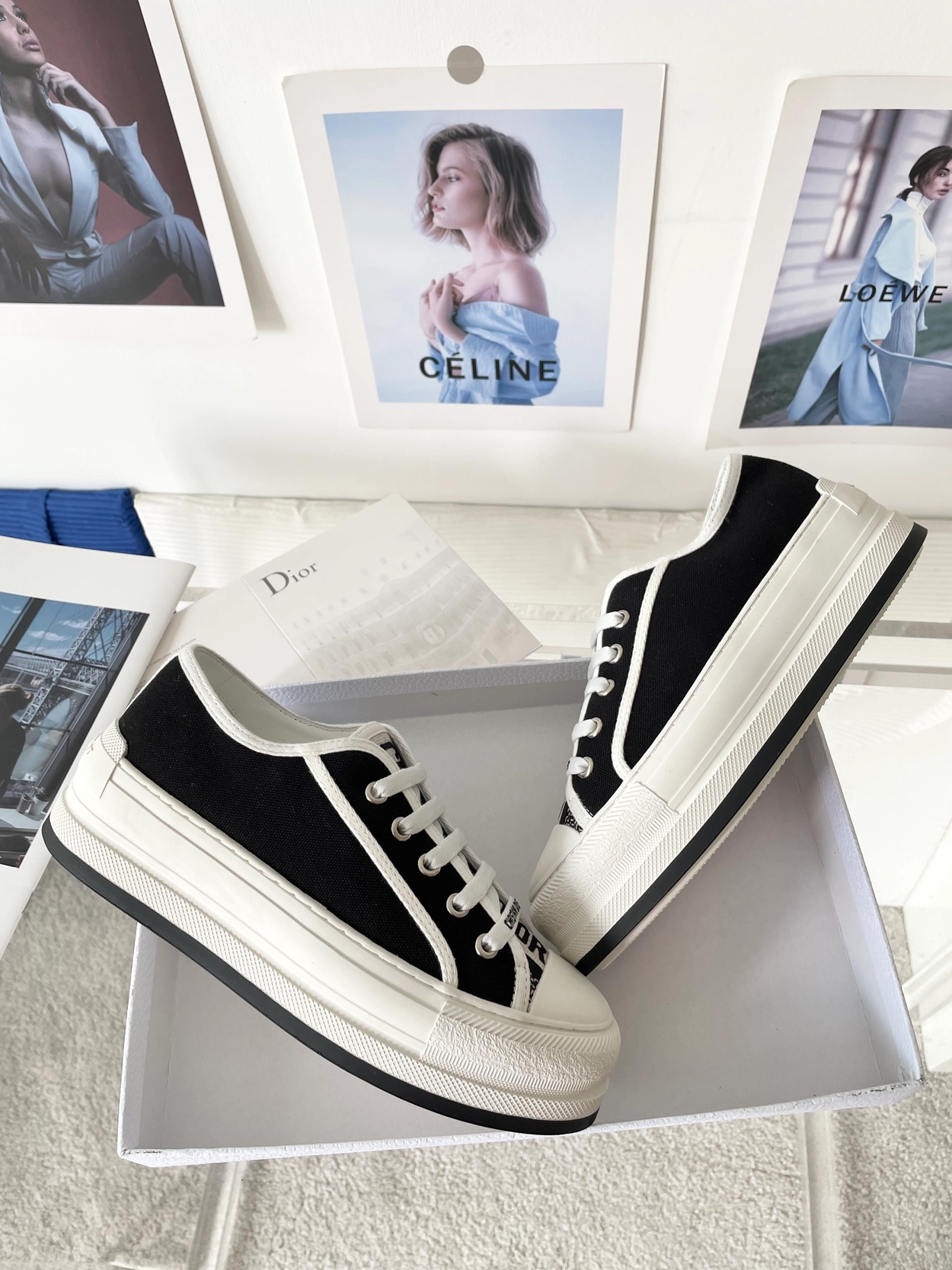 디올 오블리크 자수 로우탑 스니커즈 3칼라 레플리카 미러급 SA급 S급 고퀄리티 신발  [여성] - best 11